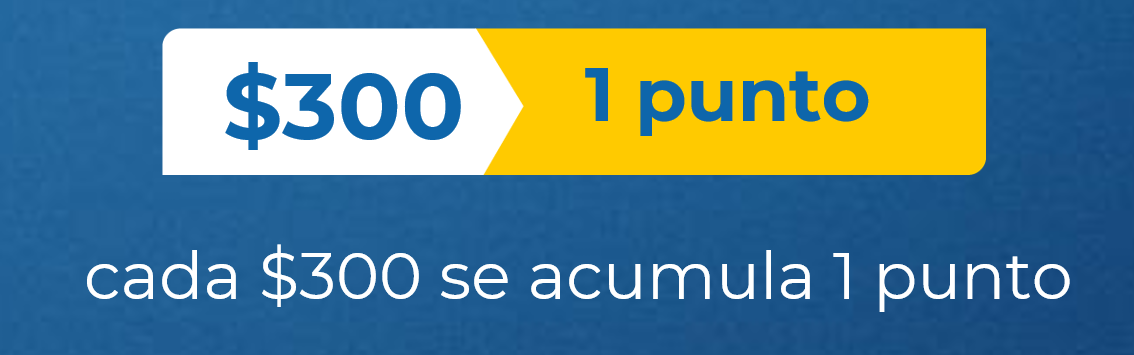 300 pesos - 1 punto